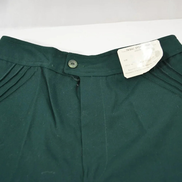Vintage Green Wide  Leg Pants Size 27 Tribal Sportswear Montreal NWT - Picture 5 of 11